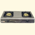 Black Stone Gas Stove Silver